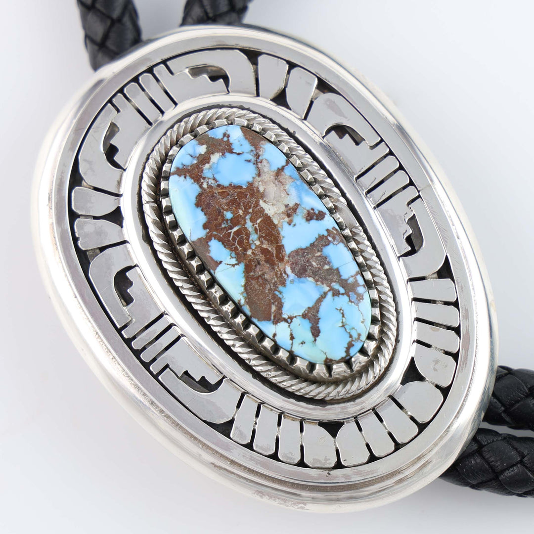 Navajo Golden Hills Turquoise Bolo Tie