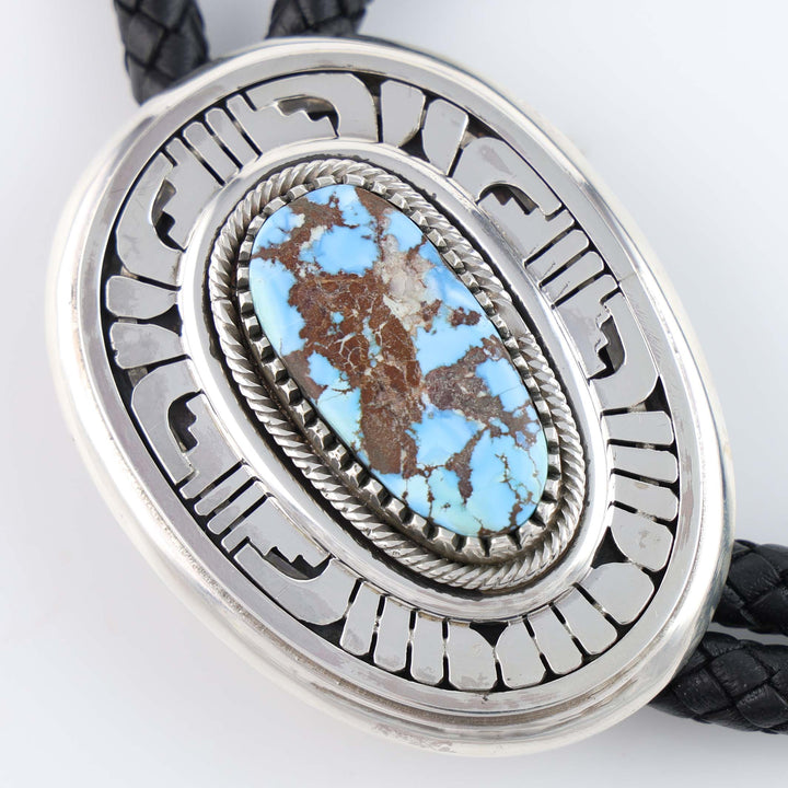 Navajo Golden Hills Turquoise Bolo Tie
