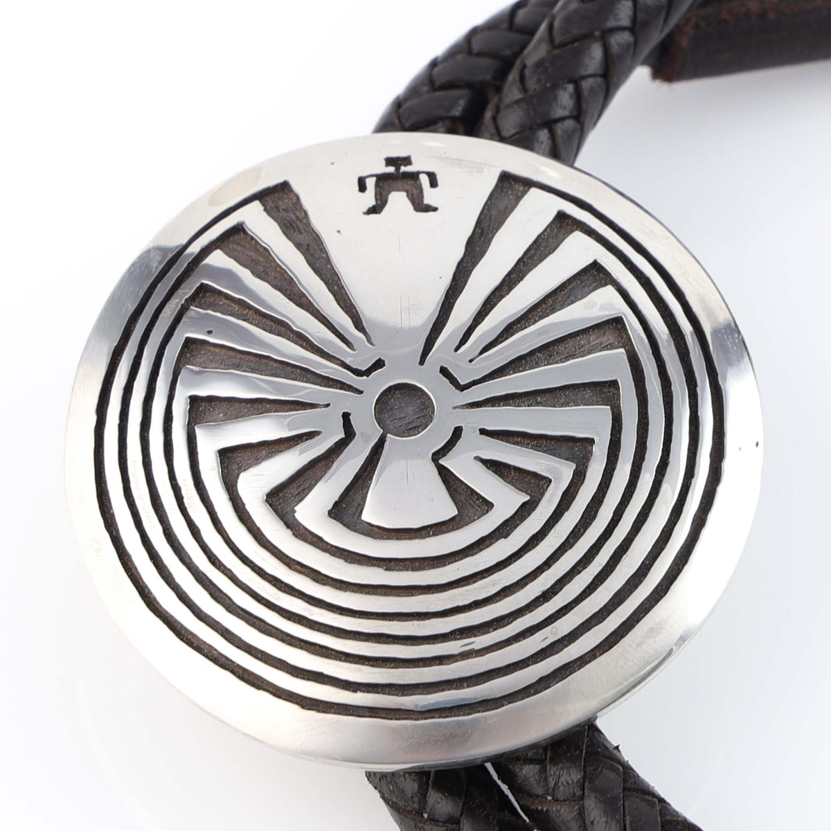 Hopi Man in the Maze Bola Tie by Jason Takala