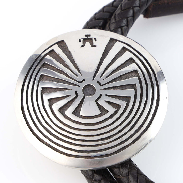 Hopi Man in the Maze Bola Tie