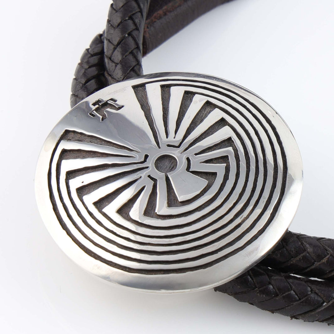 Hopi Man in the Maze Bola Tie