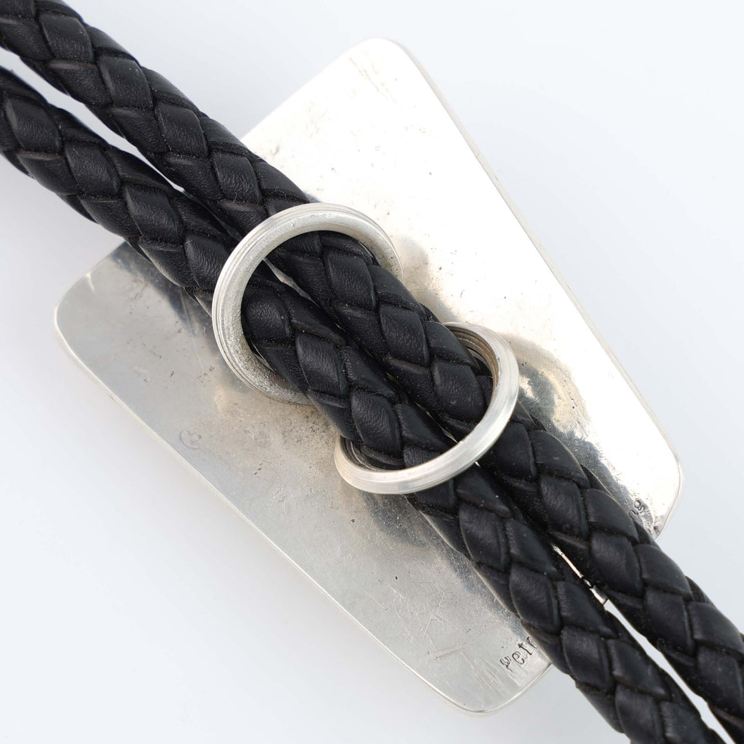 Navajo Onyx Bola Tie