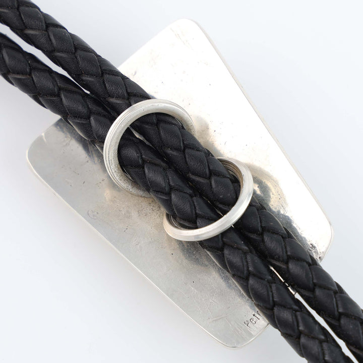 Navajo Onyx Bola Tie