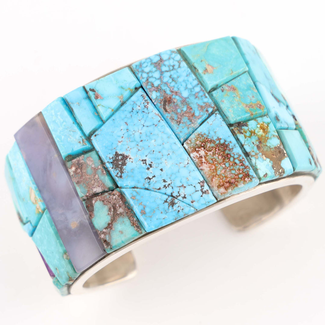 Multi-Stone Inlay Cuff