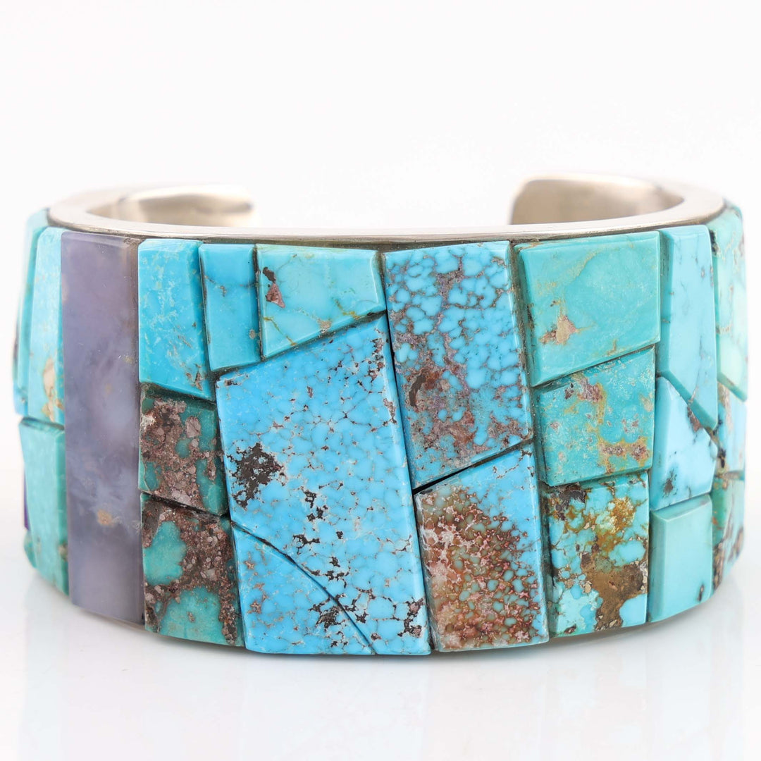 Multi-Stone Inlay Cuff