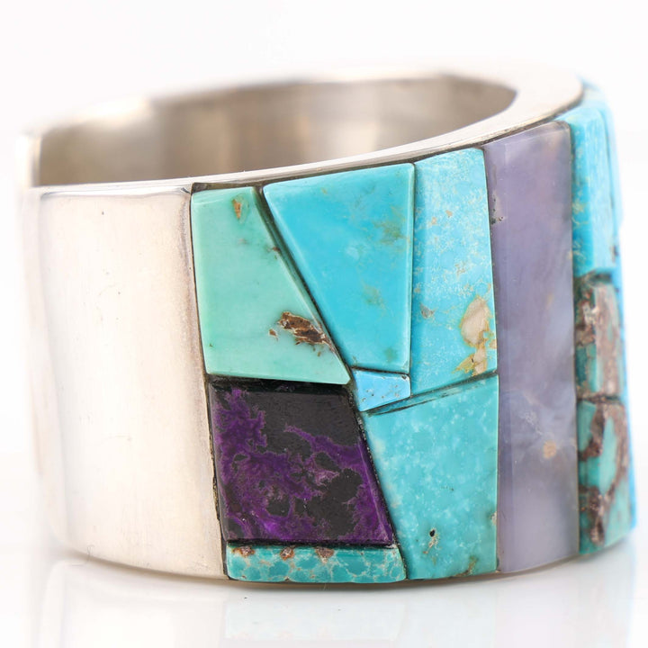 Multi-Stone Inlay Cuff