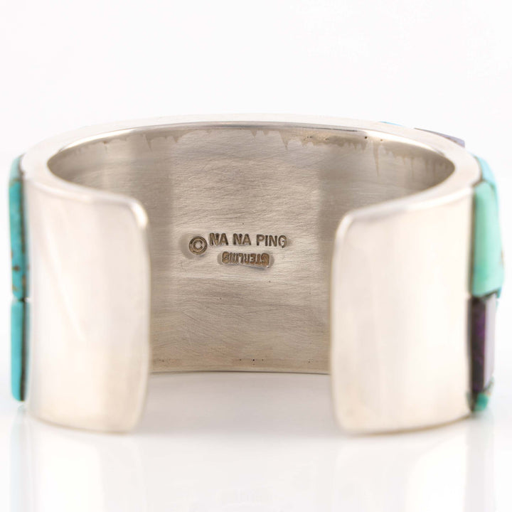 Multi-Stone Inlay Cuff