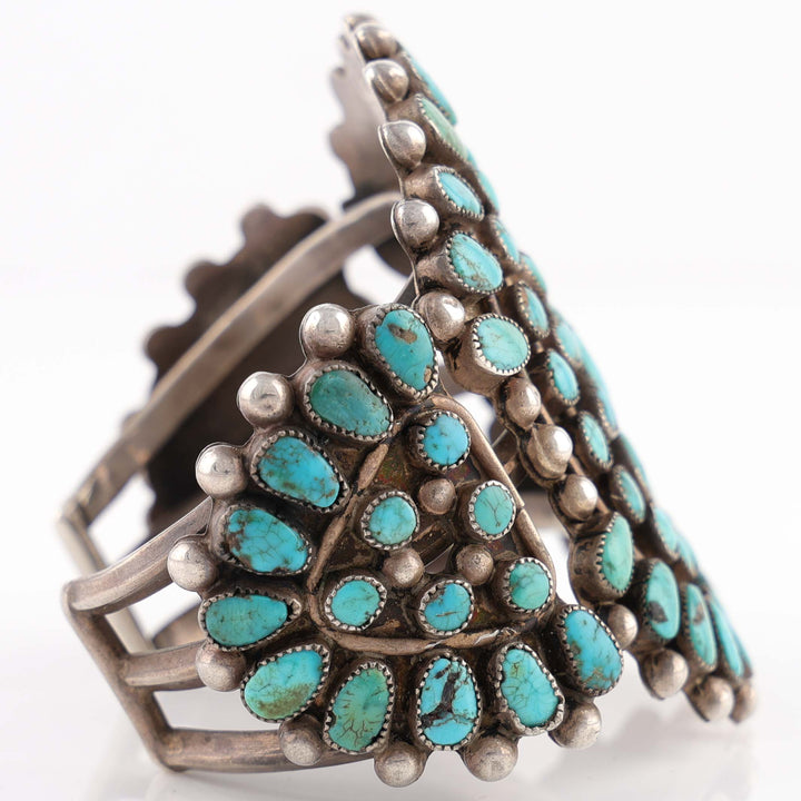 1930s Turquoise Cluster Cuff