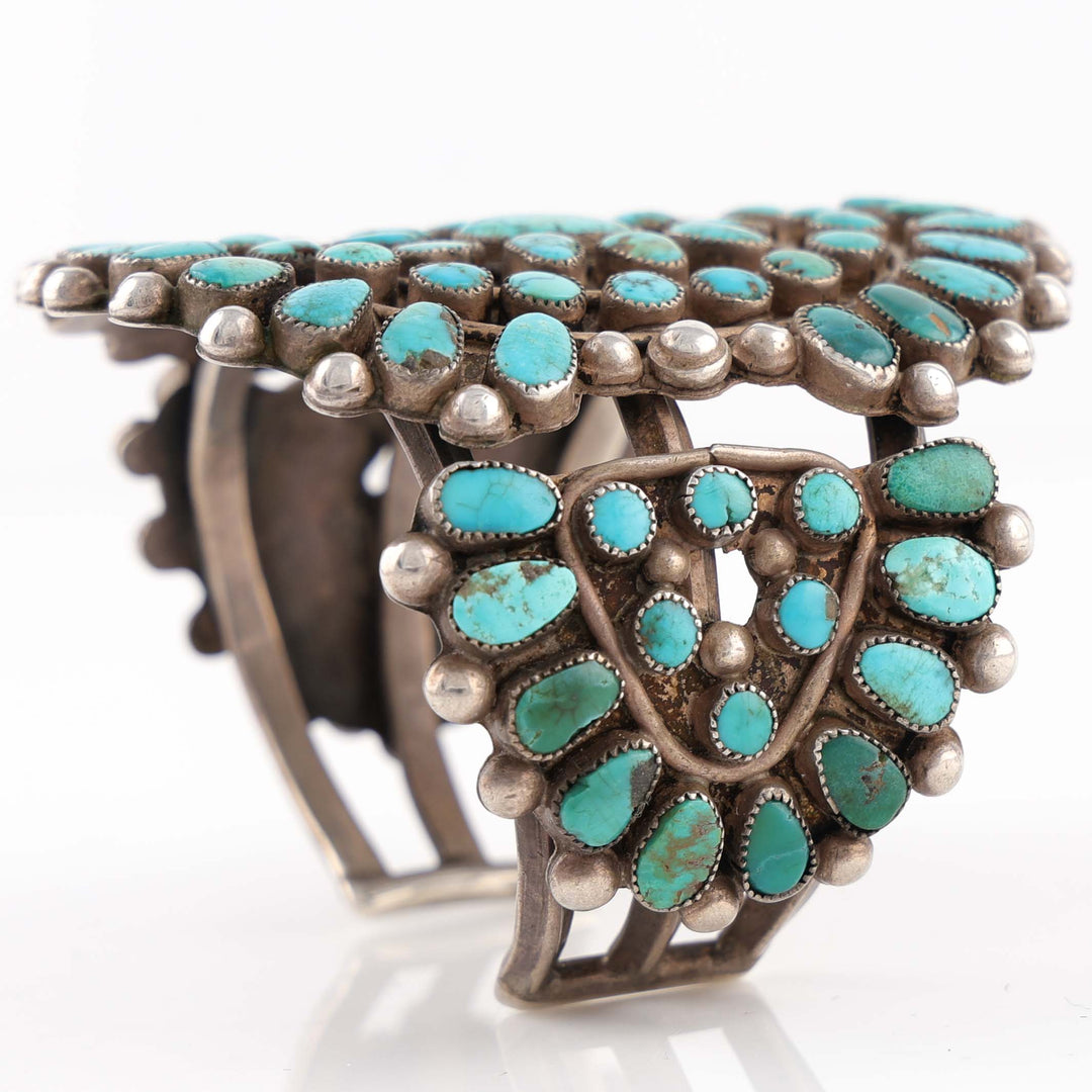 1930s Turquoise Cluster Cuff