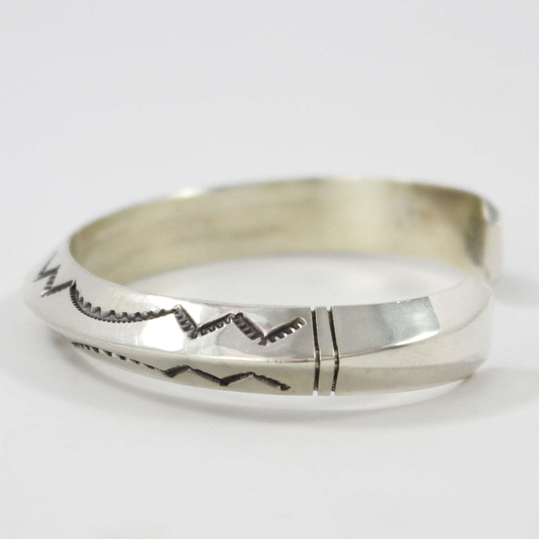 Stamped Silver Cuff by Gilbert Begay - Garland's