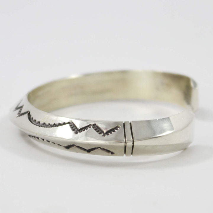 Stamped Silver Cuff by Gilbert Begay - Garland's