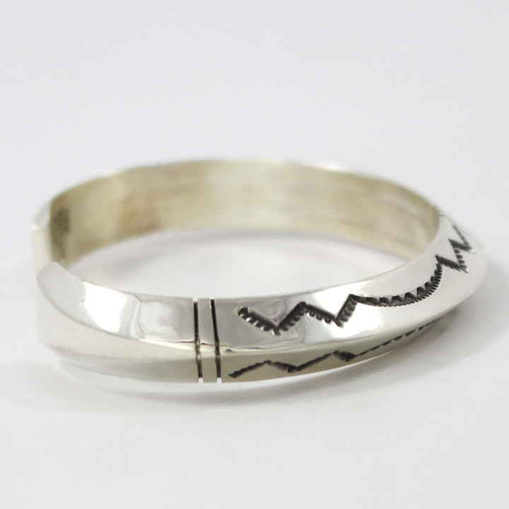 Stamped Silver Cuff by Gilbert Begay - Garland's