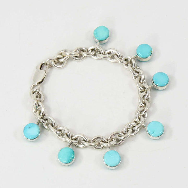Fox Turquoise Charm Bracelet