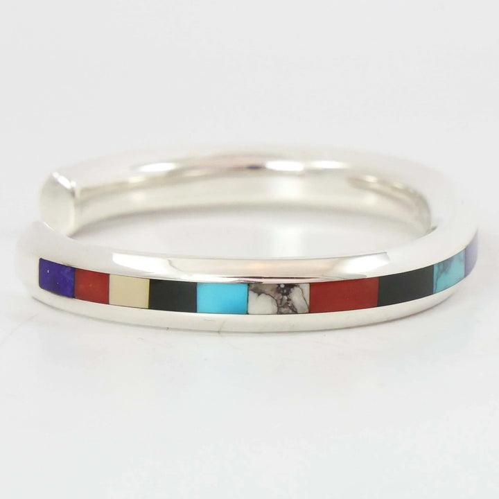 Multi-Stone Inlay Cuff