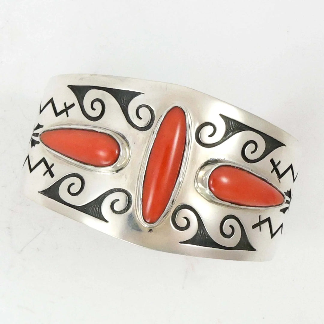 Coral Rain Cloud Cuff