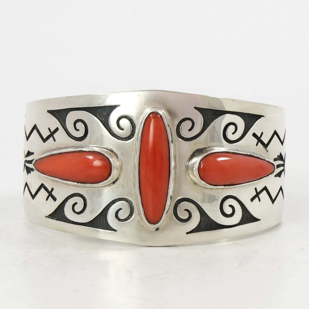 Coral Rain Cloud Cuff