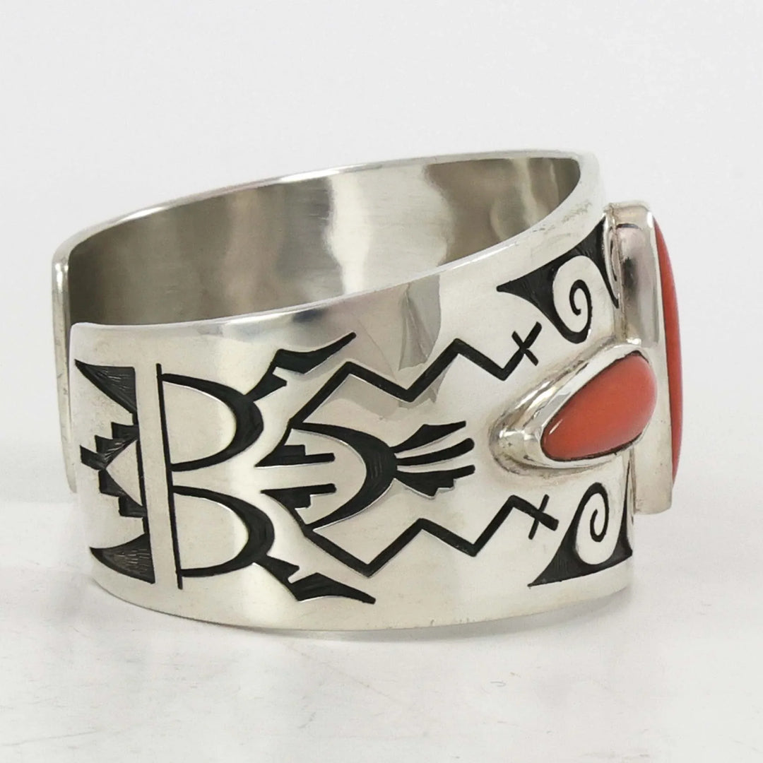 Coral Rain Cloud Cuff