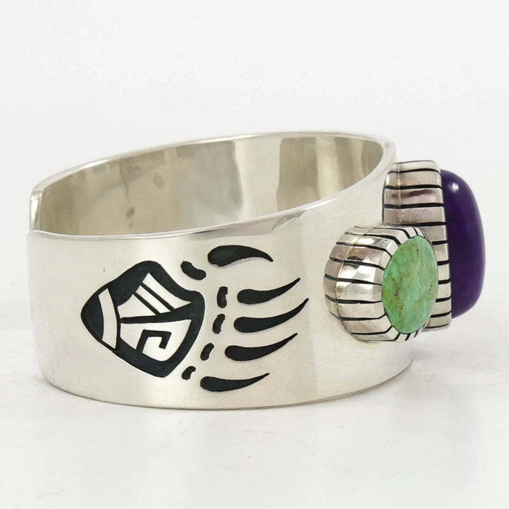 Sugilite and Turquoise Cuff