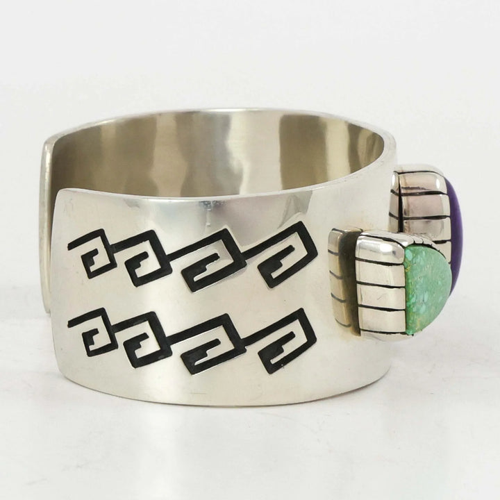 Sugilite and Turquoise Cuff
