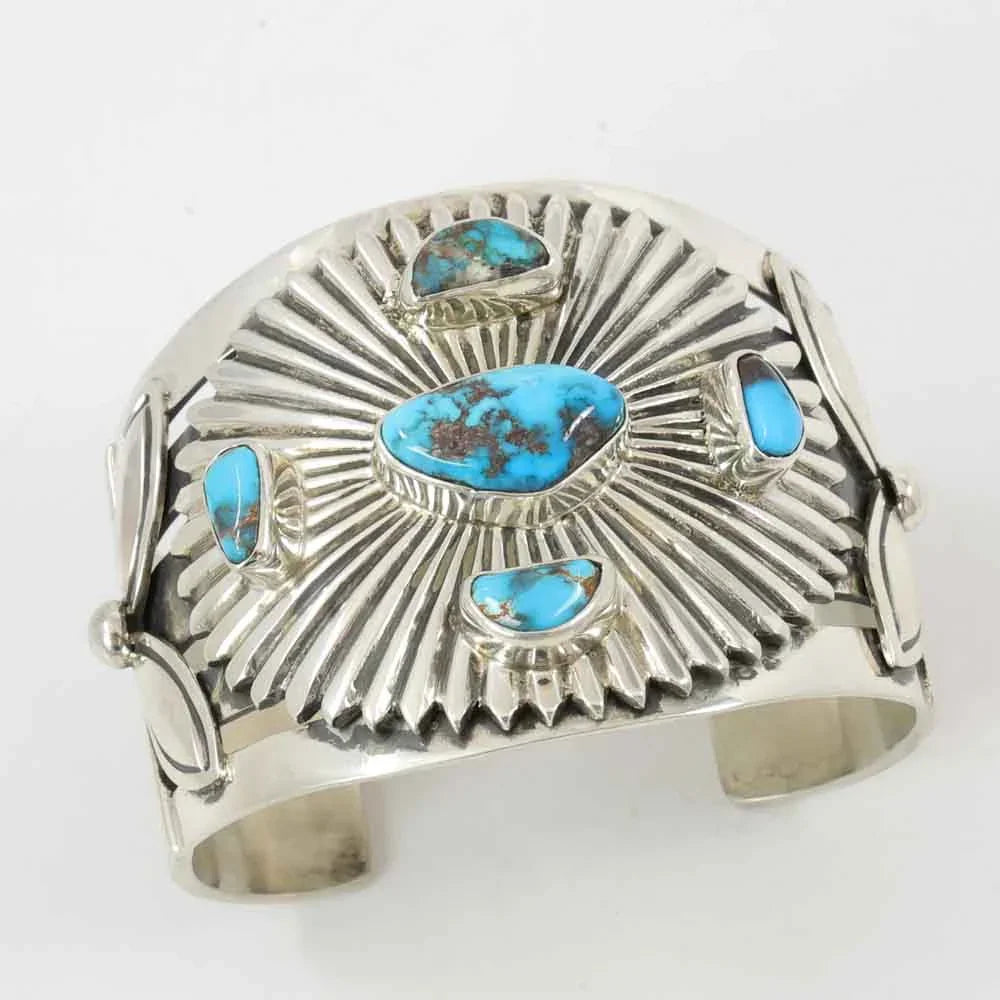 Bisbee Turquoise Petroglyph Cuff