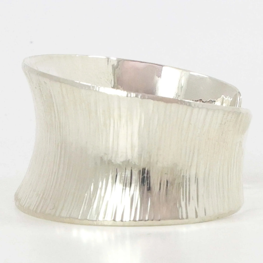 Stamped Silver Cuff