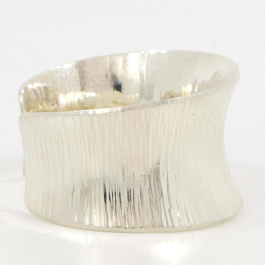Stamped Silver Cuff