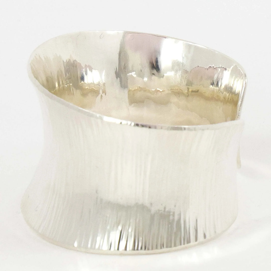 Stamped Silver Cuff
