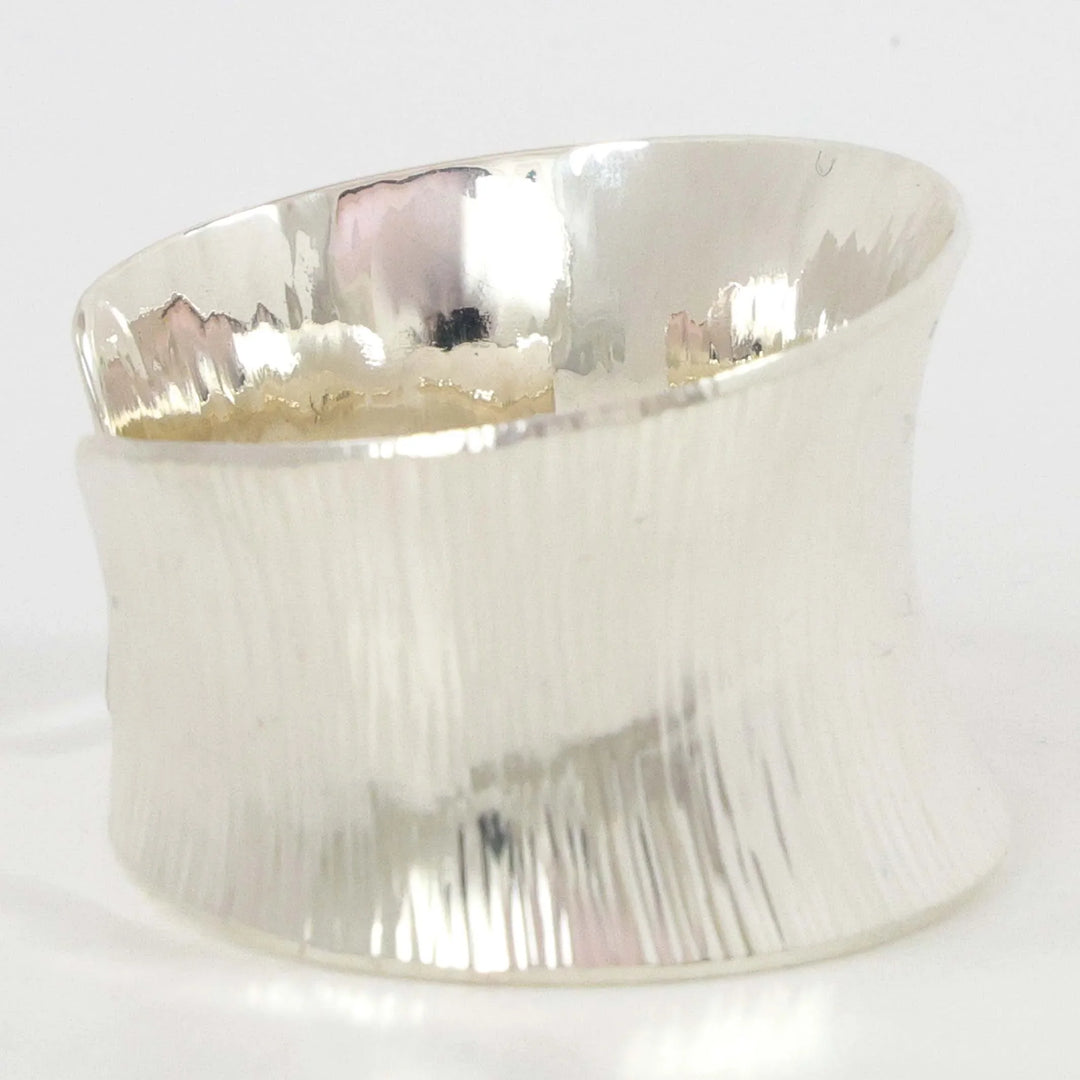 Stamped Silver Cuff