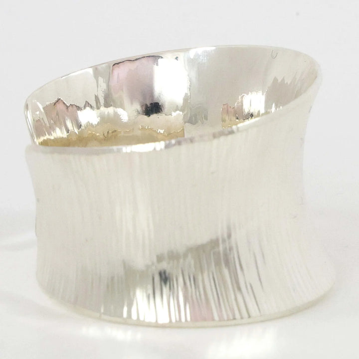 Stamped Silver Cuff