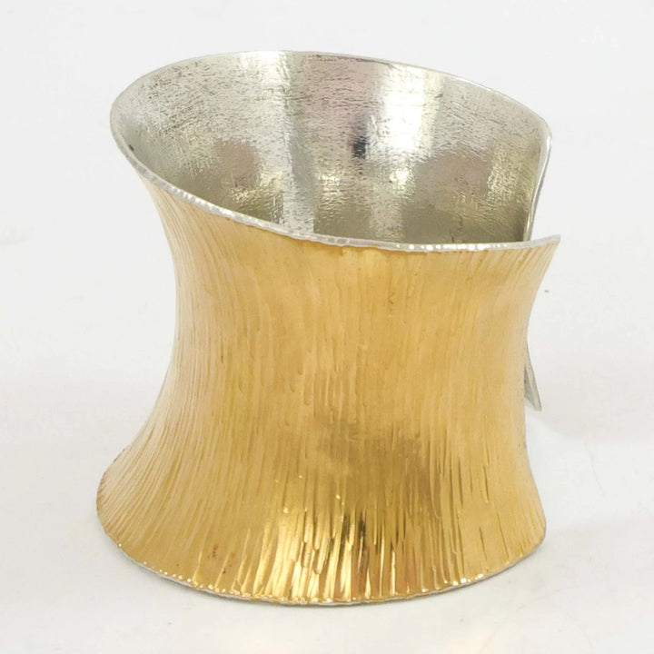 Gold on Silver Cuff