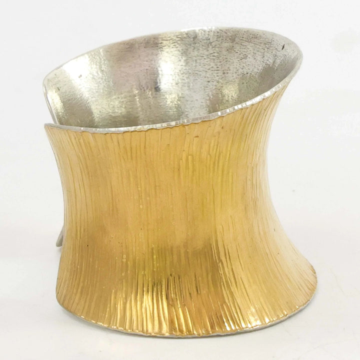 Gold on Silver Cuff