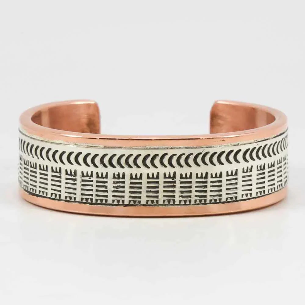 Silver on Copper Cuff