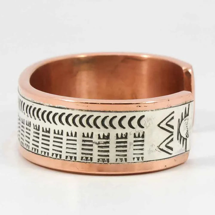 Silver on Copper Cuff