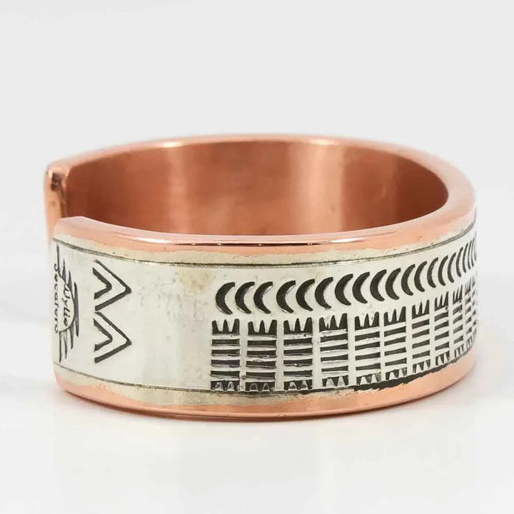 Silver on Copper Cuff