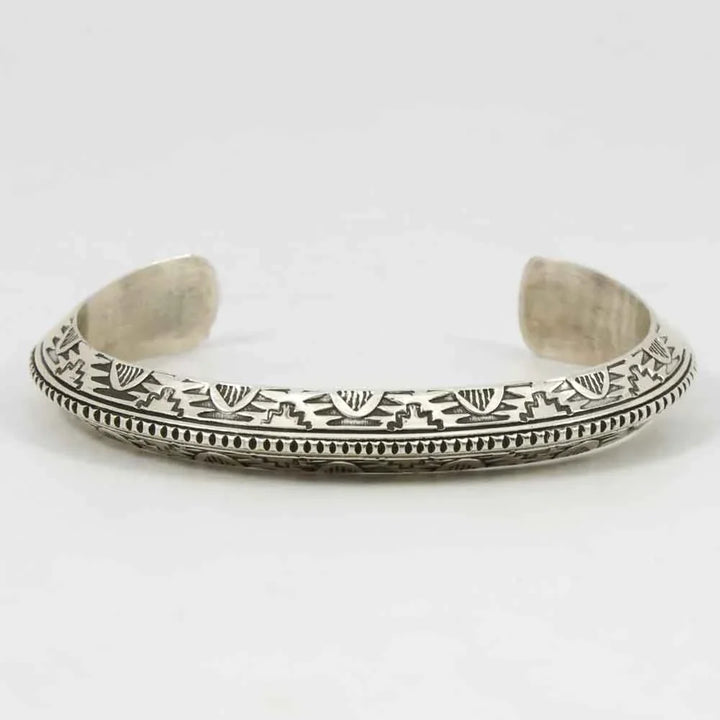 Stamped Silver Cuff