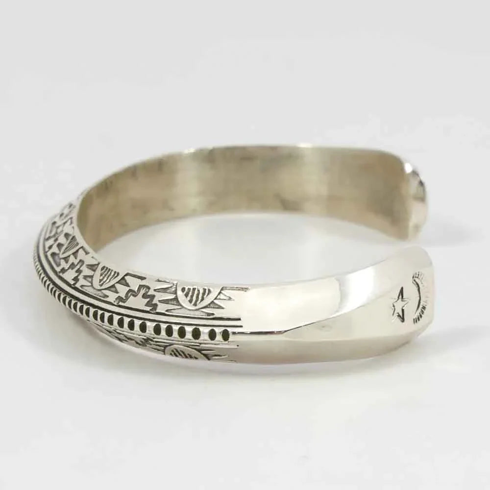 Stamped Silver Cuff