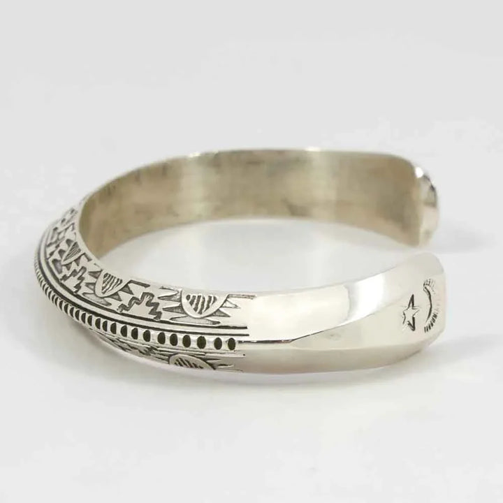 Stamped Silver Cuff