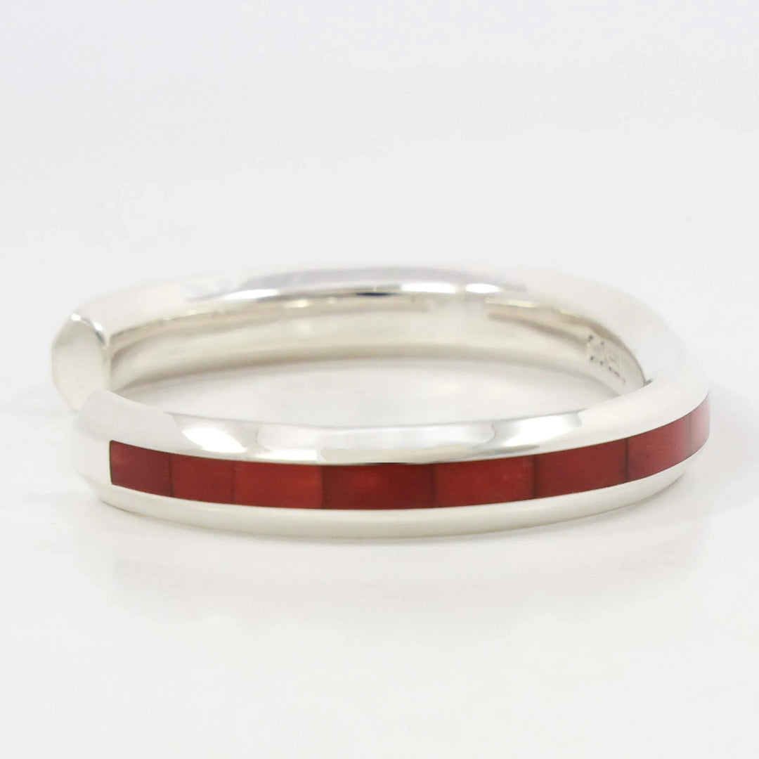 Coral Inlay Cuff