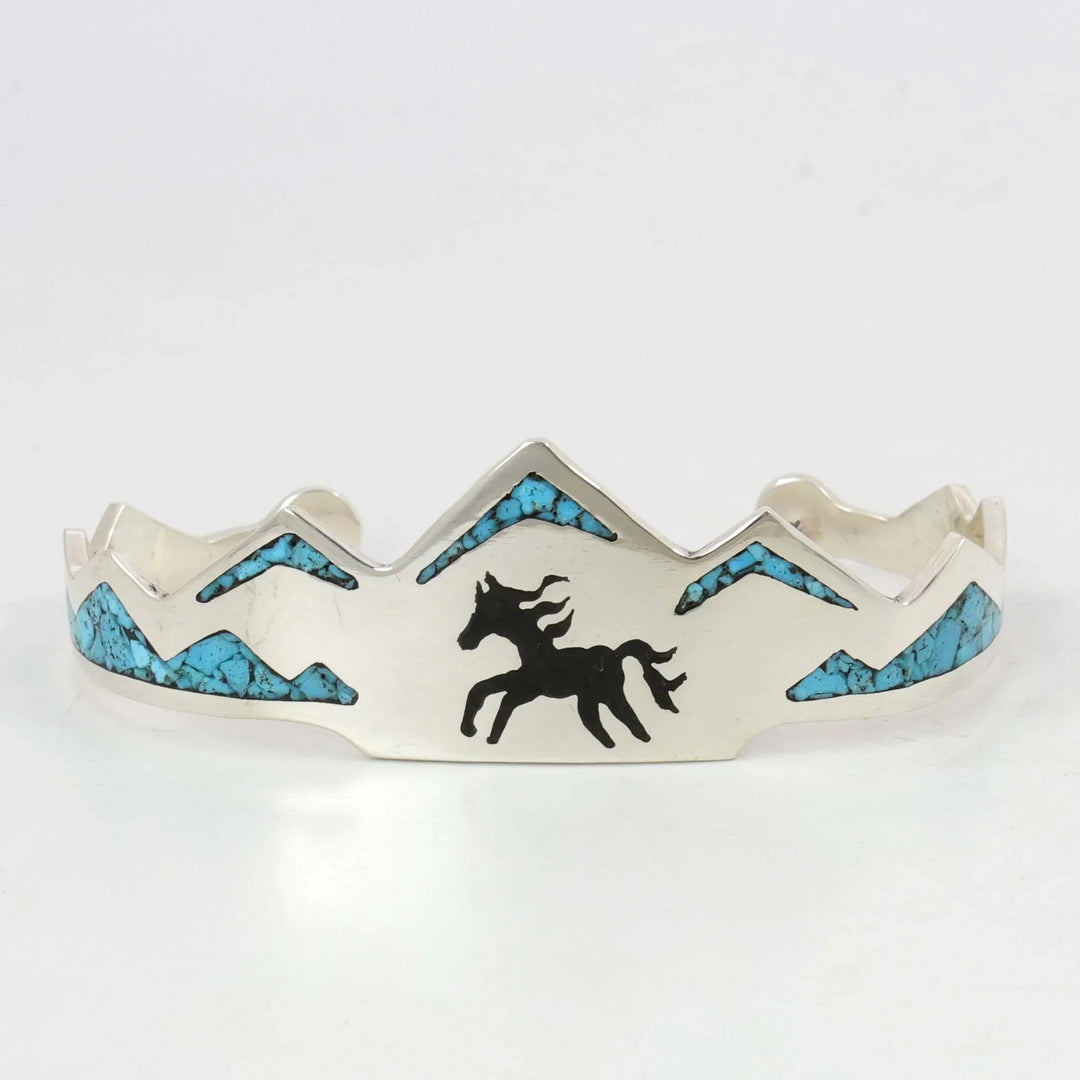 Inlay Horse Cuff