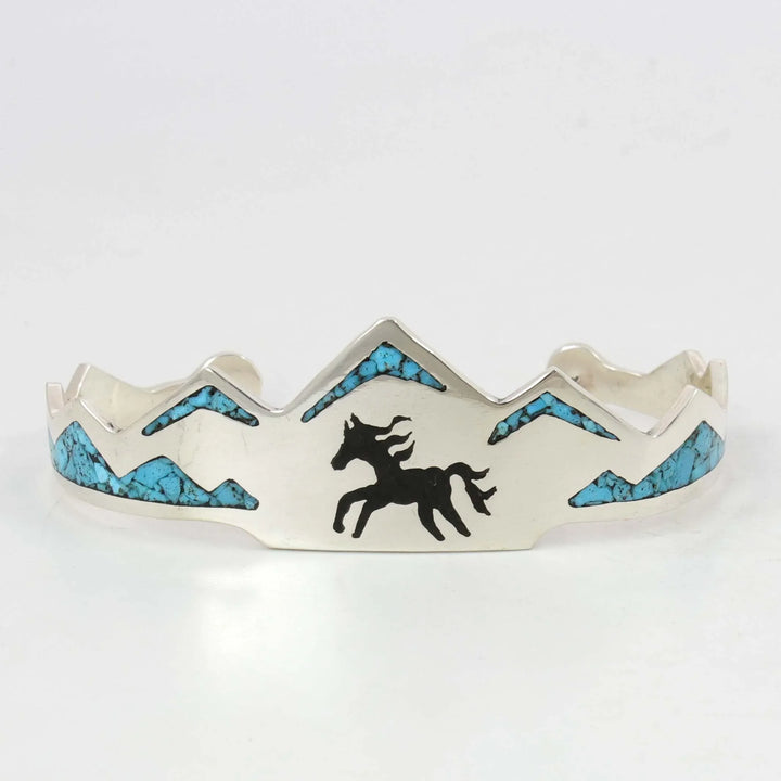 Inlay Horse Cuff