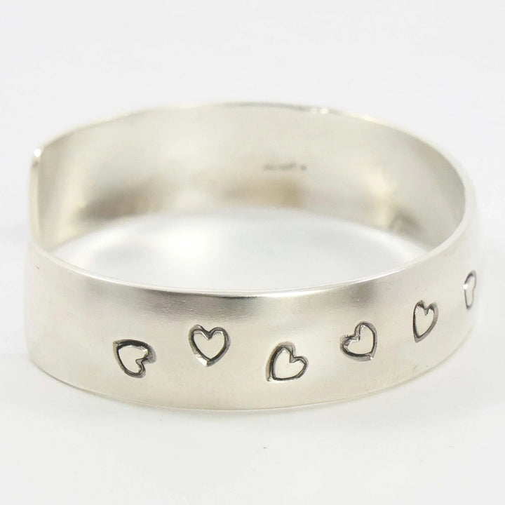 Silver Heart Cuff