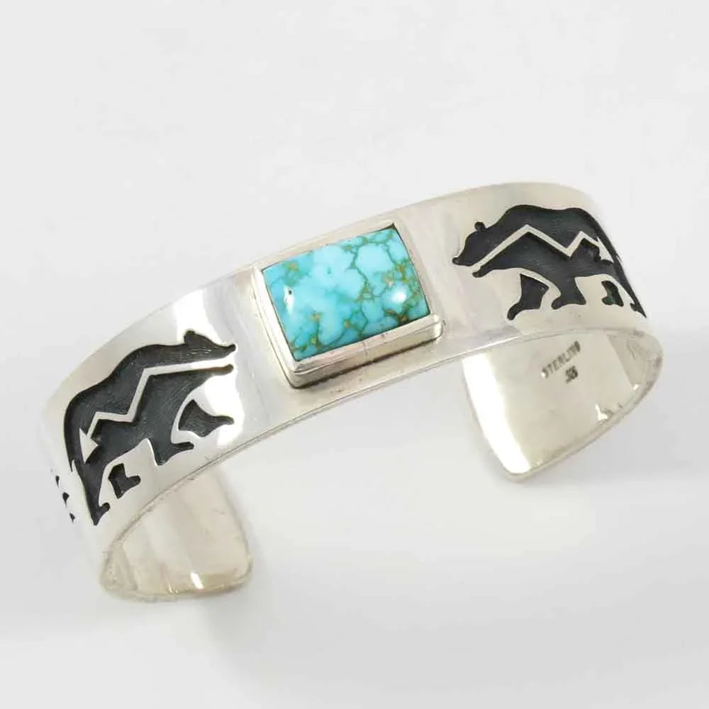 Turquoise Mountain Bear Cuff