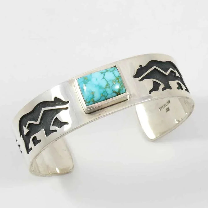 Turquoise Mountain Bear Cuff