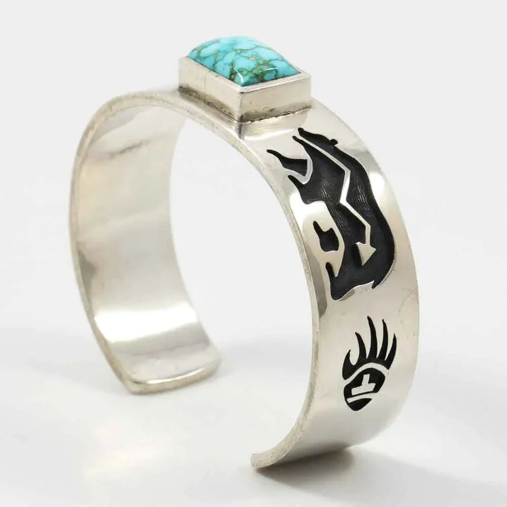 Turquoise Mountain Bear Cuff
