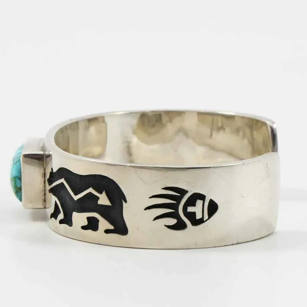 Turquoise Mountain Bear Cuff