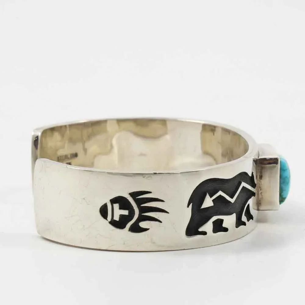Turquoise Mountain Bear Cuff