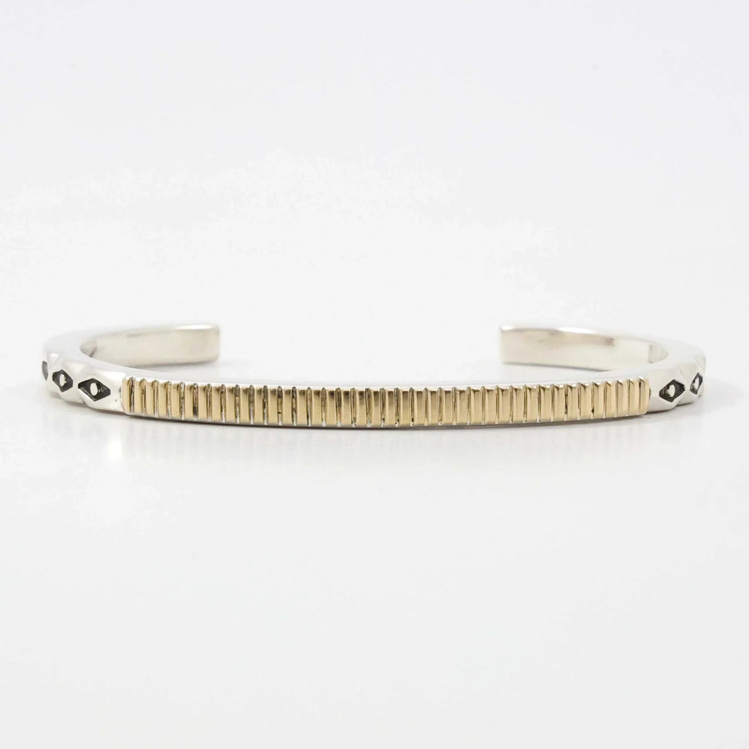 Gold on Silver Cuff