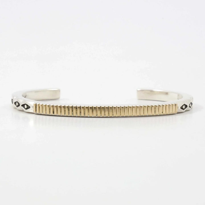 Gold on Silver Cuff