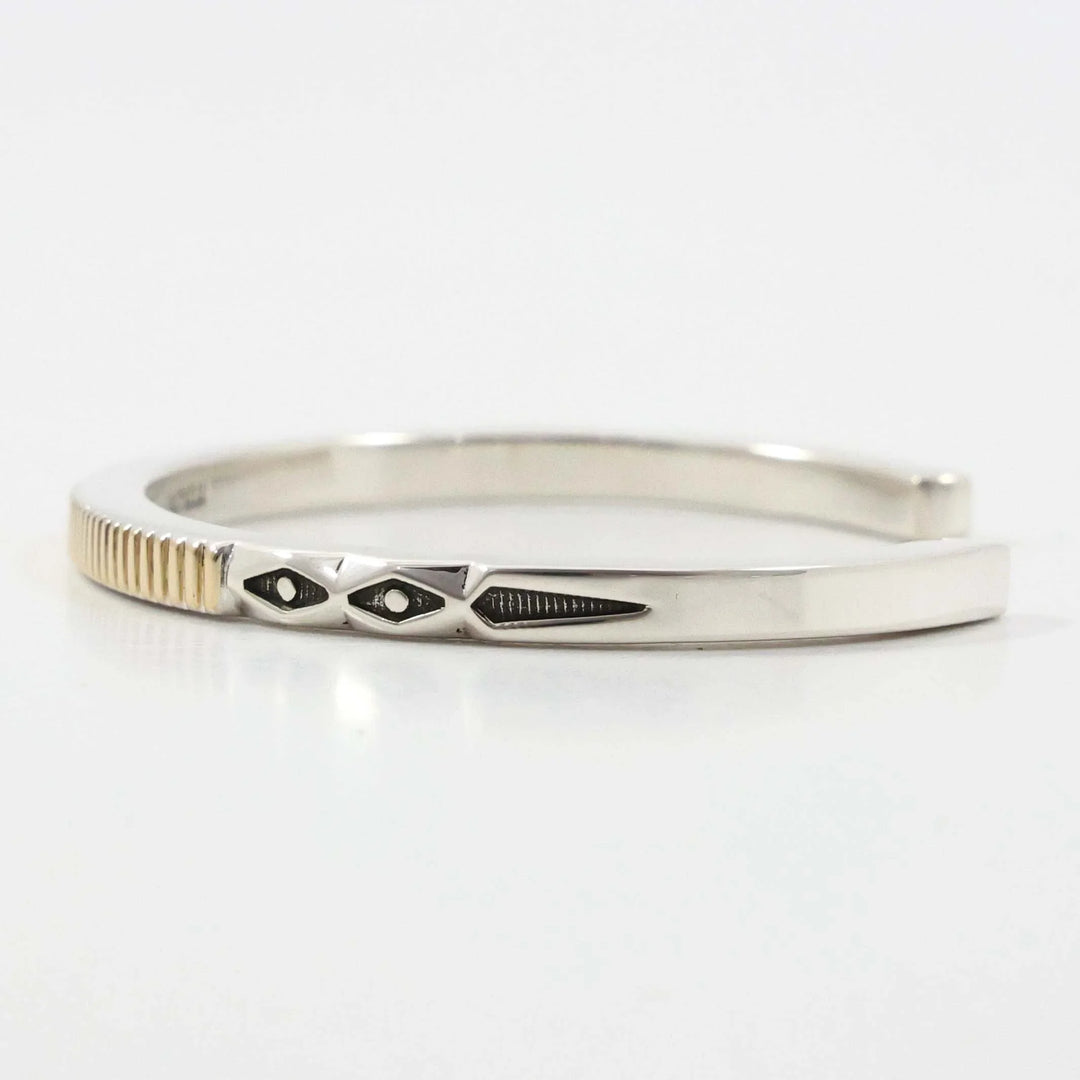 Gold on Silver Cuff