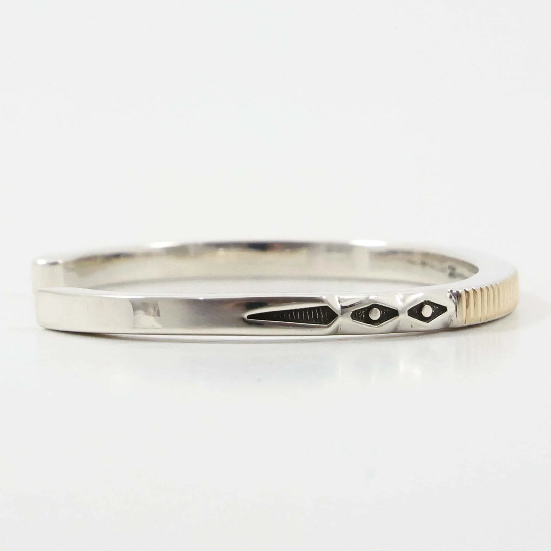 Gold on Silver Cuff